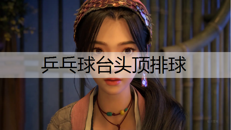 乒乓球台头顶排球